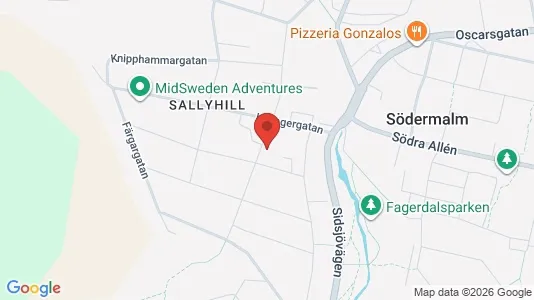 Apartments for rent i Sundsvall - kort over placeringen