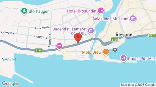 Rooms for rent i Ålesund - kort over placeringen
