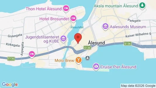 Apartments for rent i Ålesund - kort over placeringen