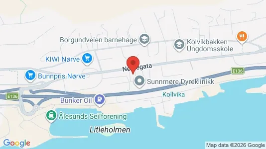 Rooms for rent i Ålesund - kort over placeringen