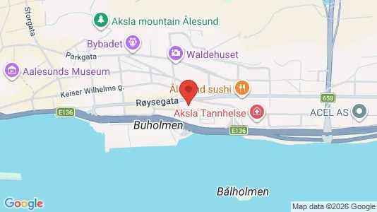Rooms for rent i Ålesund - kort over placeringen