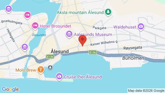 Apartments for rent i Ålesund - kort over placeringen
