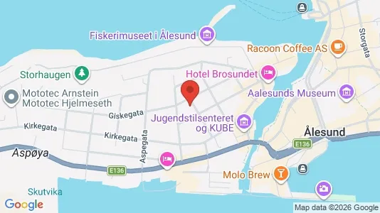 Apartments for rent i Ålesund - kort over placeringen