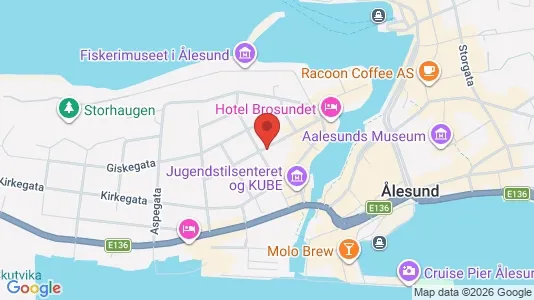Apartments for rent i Ålesund - kort over placeringen