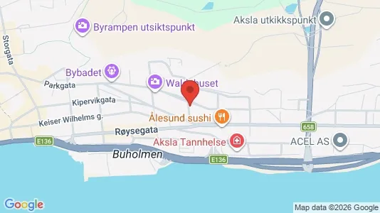 Apartments for rent i Ålesund - kort over placeringen
