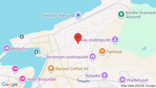 Apartments for rent i Ålesund - kort over placeringen