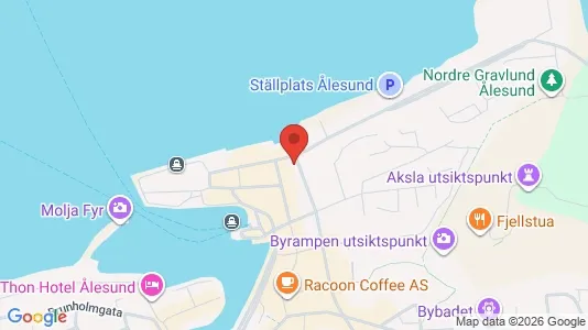 Apartments for rent i Ålesund - kort over placeringen