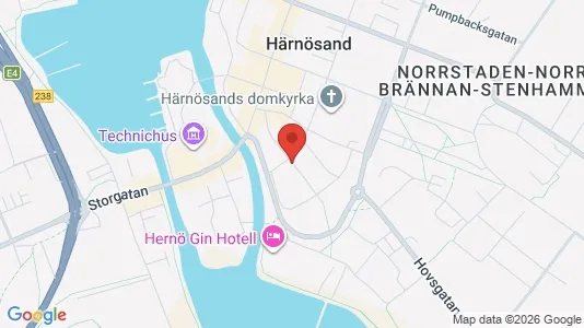 Apartments for rent i Härnösand - kort over placeringen