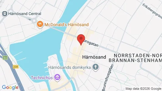 Apartments for rent i Härnösand - kort over placeringen