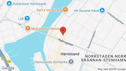 Apartments for rent i Härnösand - kort over placeringen