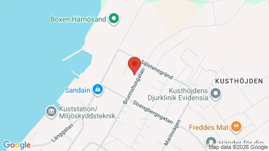 Apartments for rent i Härnösand - kort over placeringen