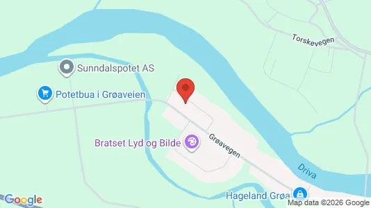 Apartments for rent i Sunndal - kort over placeringen