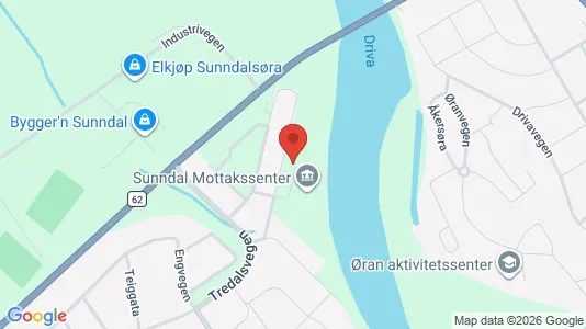 Apartments for rent i Sunndal - kort over placeringen