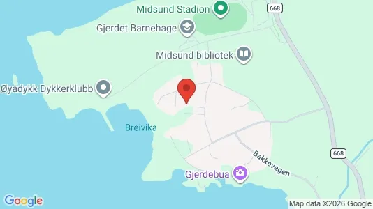 Apartments for rent i Midsund - kort over placeringen