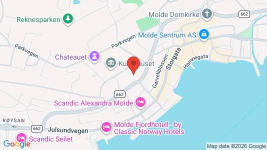 Rooms for rent i Molde - kort over placeringen