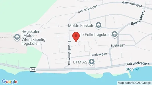 Apartments for rent i Molde - kort over placeringen