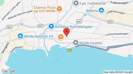 Apartments for rent i Molde - kort over placeringen