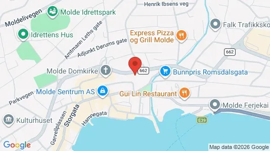 Apartments for rent i Molde - kort over placeringen