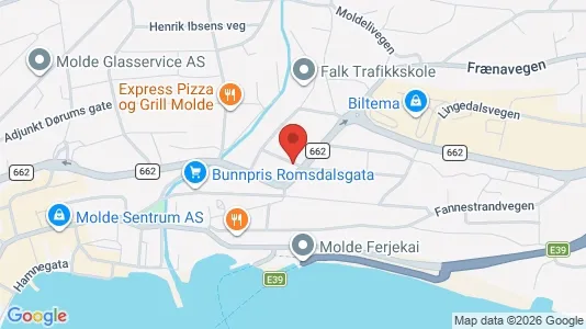 Apartments for rent i Molde - kort over placeringen
