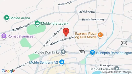 Rooms for rent i Molde - kort over placeringen