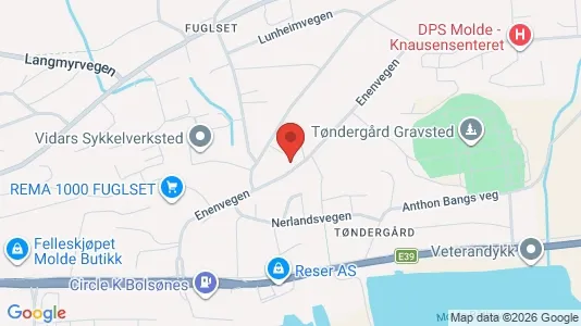 Apartments for rent i Molde - kort over placeringen