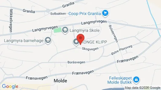 Rooms for rent i Molde - kort over placeringen