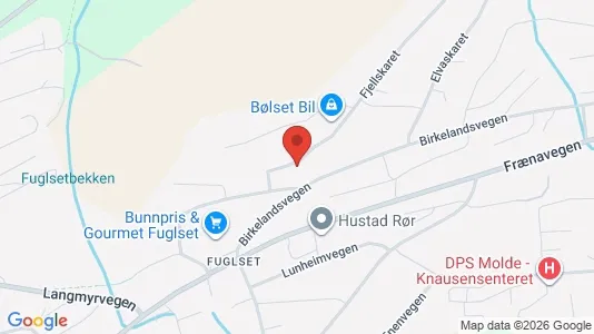 Apartments for rent i Molde - kort over placeringen