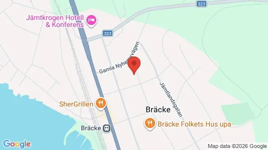 Apartments for rent i Bräcke - kort over placeringen