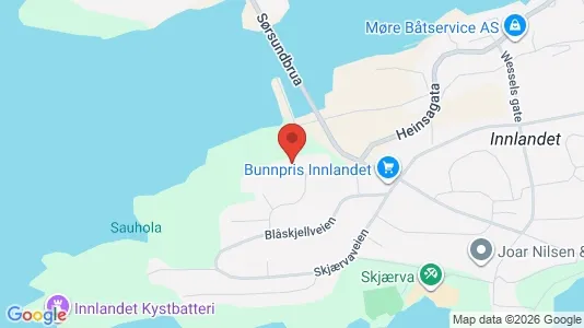 Rooms for rent i Kristiansund - kort over placeringen