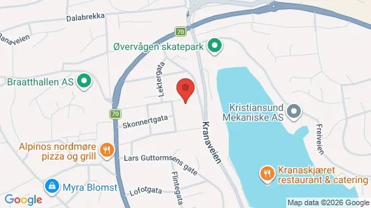 Apartments for rent i Kristiansund - kort over placeringen