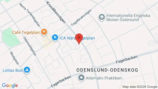 Apartments for rent i Östersund - kort over placeringen