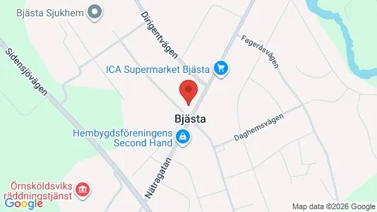 Apartments for rent i Örnsköldsvik - kort over placeringen