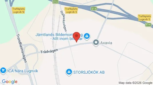 Apartments for rent i Östersund - kort over placeringen