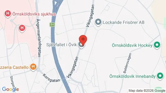 Apartments for rent i Örnsköldsvik - kort over placeringen
