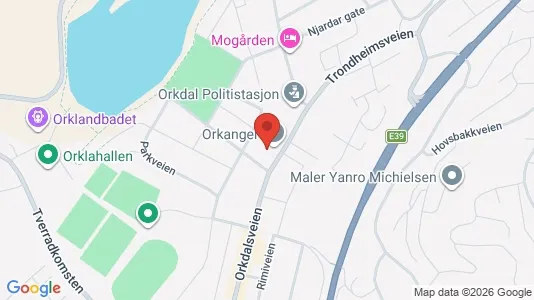 Apartments for rent i Orkdal - kort over placeringen