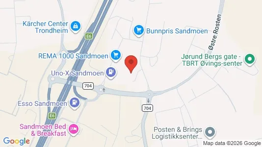 Apartments for rent i Trondheim Heimdal - kort over placeringen