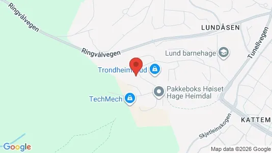 Apartments for rent i Trondheim Heimdal - kort over placeringen