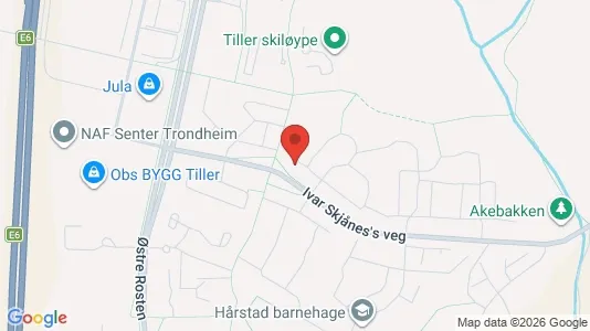 Apartments for rent i Trondheim Heimdal - kort over placeringen