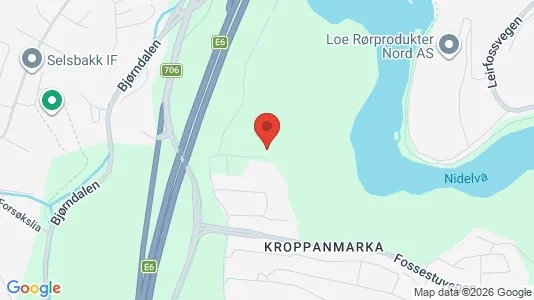 Rooms for rent i Trondheim Lerkendal - kort over placeringen