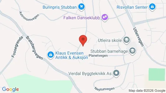 Rooms for rent i Trondheim Lerkendal - kort over placeringen
