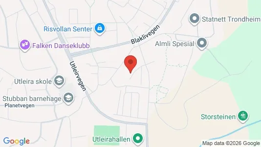 Apartments for rent i Trondheim Lerkendal - kort over placeringen