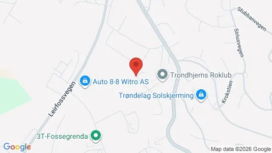 Rooms for rent i Trondheim Lerkendal - kort over placeringen