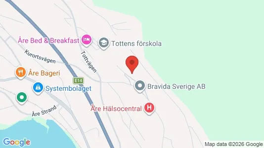 Apartments for rent i Åre - kort over placeringen
