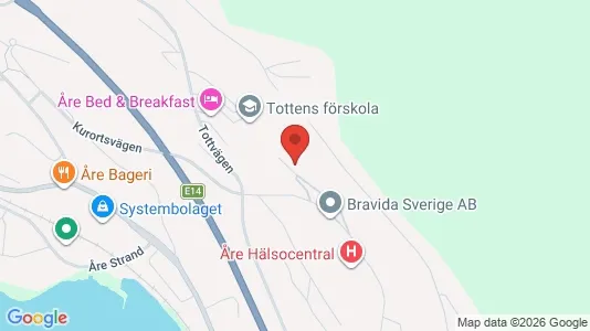 Apartments for rent i Åre - kort over placeringen