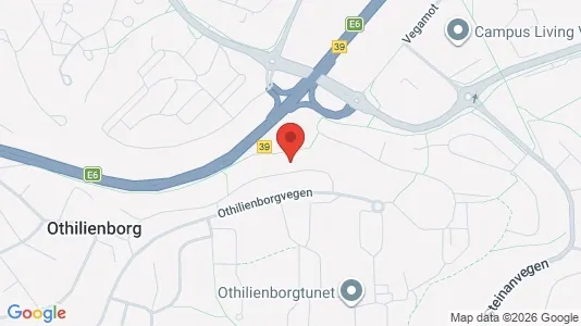 Rooms for rent i Trondheim Lerkendal - kort over placeringen