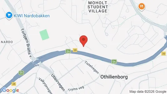 Rooms for rent i Trondheim Lerkendal - kort over placeringen