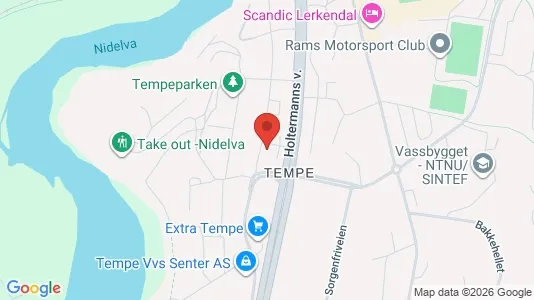 Rooms for rent i Trondheim Lerkendal - kort over placeringen