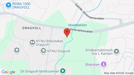 Rooms for rent i Trondheim Lerkendal - kort over placeringen