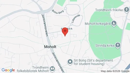 Apartments for rent i Trondheim Lerkendal - kort over placeringen