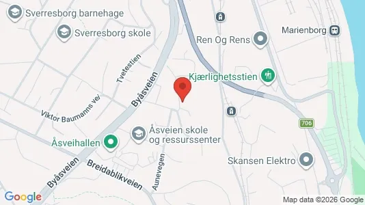 Rooms for rent i Trondheim Midtbyen - kort over placeringen